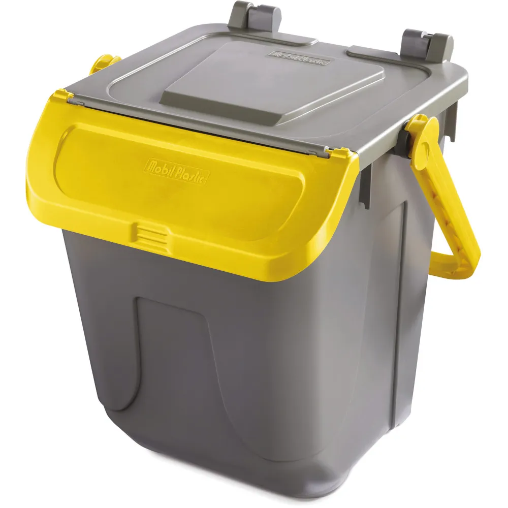 Petite poubelle carré à bec verseur