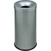 Corbeille anti-feu couleur 50 litres argent