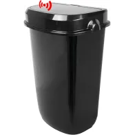 Poubelle automatique noire 12L hygiénique moderne