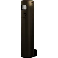 Cendrier mural corten ouverture frontale