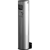 Cendrier mural colonne aluminium moderne