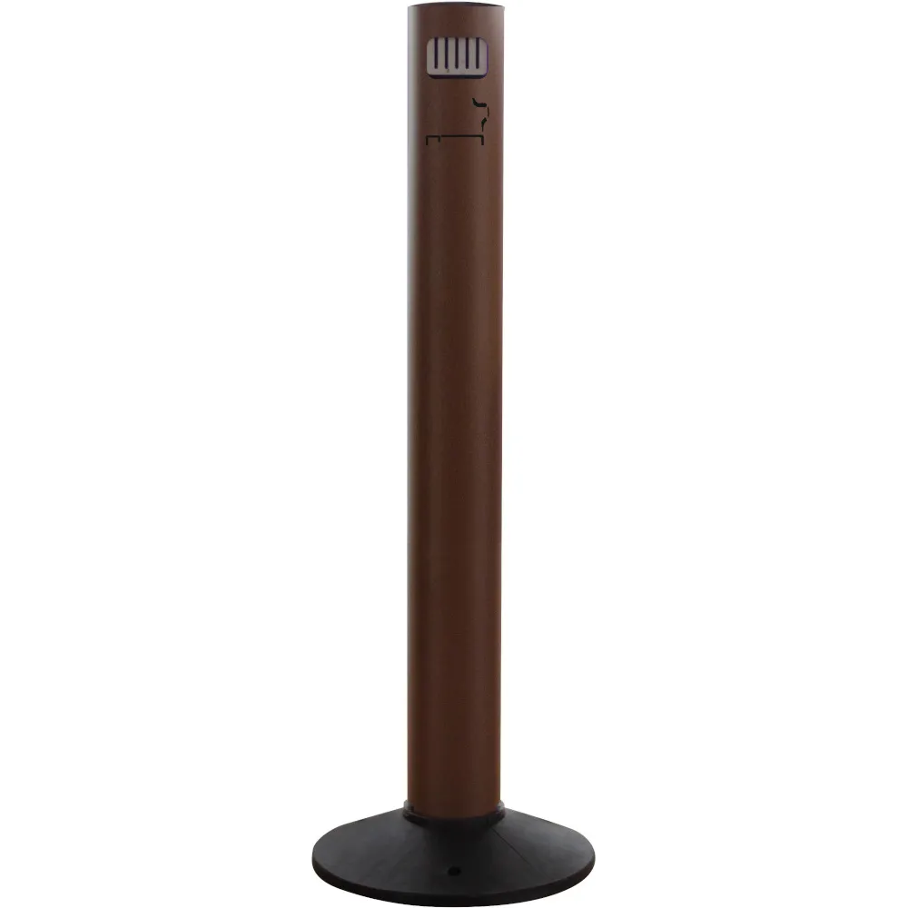 Cendrier colonne corten ouverture frontale