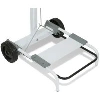 Support sacs-poubelle mobile acier 110 litres