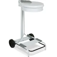 Support sacs-poubelle mobile acier 110 litres