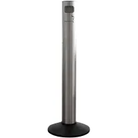 Cendrier colonne aluminium ouverture frontale