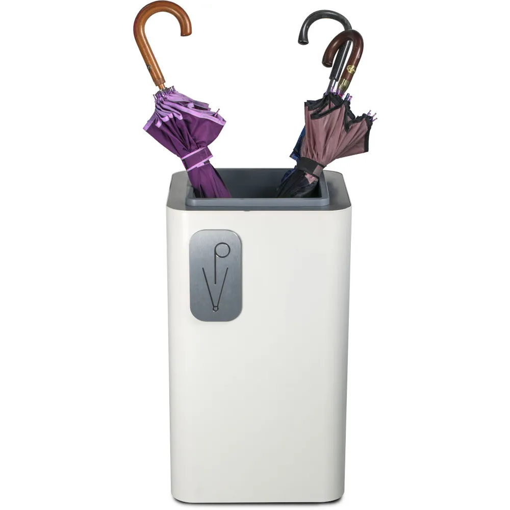 Support élégant parapluies blanc moderne