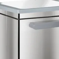 Containeur entièrement caréné à pédale 70 litres inox