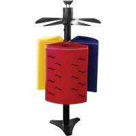 Poubelle de parc coloré