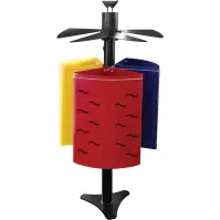 Poubelle de parc coloré