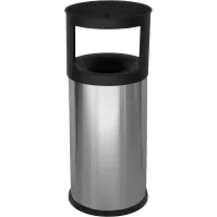 Corbeille cendrier inox à sable anti-feu 40 litres