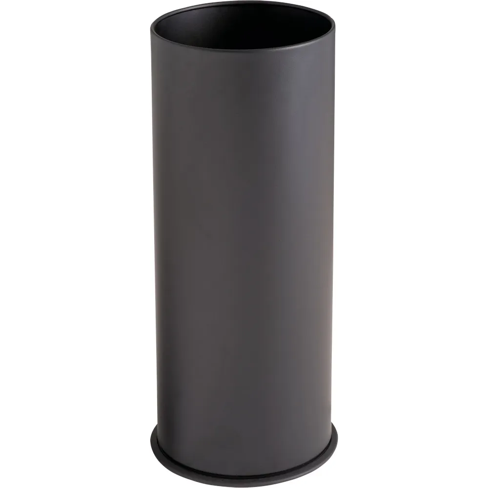 Corbeille inox satiné avec cendrier 15 litres