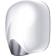 Sèche-mains à résistance chauffante ABS blanc