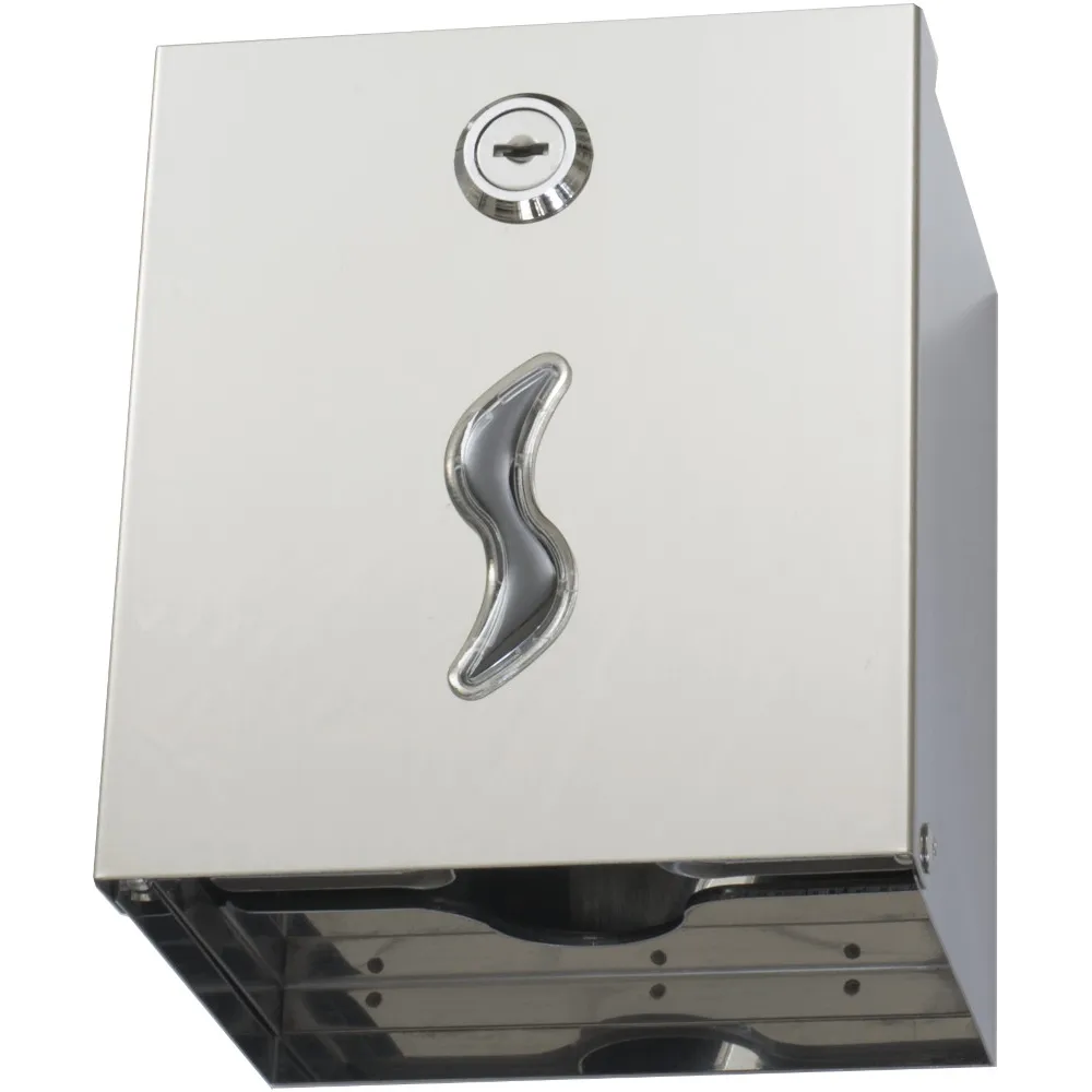 Distributeur de papier hygiénique enchevêtré inox 430 - 250 feuilles