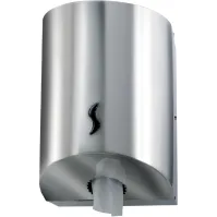Distributeur inox brillant pour bobine essuyage dévidage central