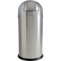Poubelle dôme inox 52 litres