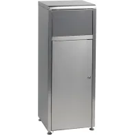 Collecteur fast food à porte battante inox 50 litres