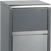 Collecteur fast food à porte battante inox 50 litres