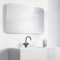 miroir salle de bain coins arrondis