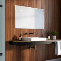 Miroir chanfreiné pour salle de bains rectangulaire