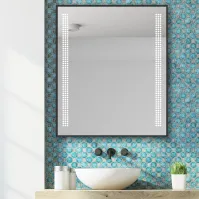 Miroir encadré vertical