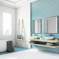 salle de bain miroir