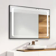 Miroir cadre aluminium LED encadrante