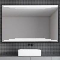 Magnifique miroir rectangulaire LED