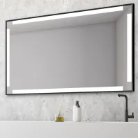 Miroir LED rectangulaire pour salles des bains moderne