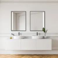 Miroir salle de bains esthétique avec 1 bande de LED