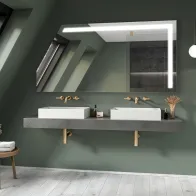 Miroir sur mesure sous comble de toit LED