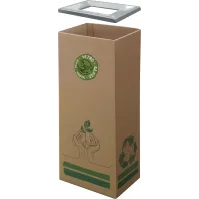 Poubelle carton 60L écologique bureau moderne