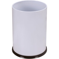 Corbeille à papier blanche 12L design classique élégante pratique