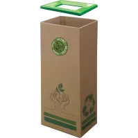 Poubelle carton 60L écologique pratique robuste