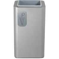 Porte-parapluie élégant inox brossé