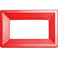 Cadre rouge métallique poubelle 42L écologique