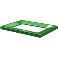 Cadre métallique vert poubelle carton 42L écologique