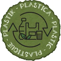 Autocollant plastique multilingue pour tri écologique