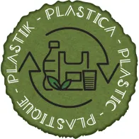 Autocollant plastique multilingue pour tri écologique