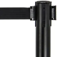 Poteaux sécurité noirs sangle noire