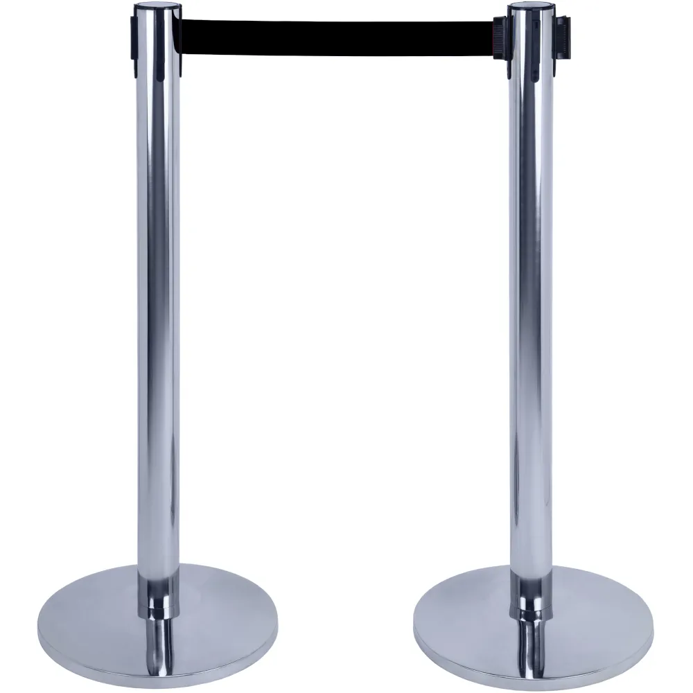 Poteaux inox balisage noir élégant