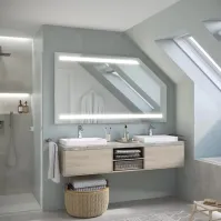 miroir rectangulaire coupé