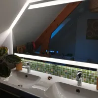 miroir sous toit coupé