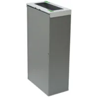 Corbeille Nice 75 litres couvercle ouvert et bac intérieur