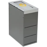 Corbeille Nice 45 litres couvercle basculant et support de sac