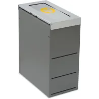 Corbeille Nice 45 litres couvercle basculant et support de sac