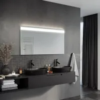 miroir salle de bain led en partie haute