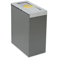 Corbeille Nice 45 litres couvercle basculant et support de sac