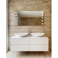 Miroir avec point LED