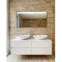 Glace de salle de bain miroir LED