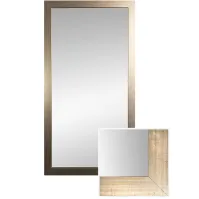 Glace encadrée traditionnelle bois clair